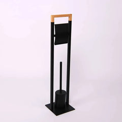 Set Suport Hartie Igienica si Perie WC SB3201BL, 76 cm, Negru