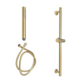 Set de Dus BG8001GL Outlet, Culoare auriu, bara culisanta, cap de dus si furtun-Diplon