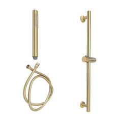 Set de Dus BG8001GL Outlet, Culoare auriu, bara culisanta, cap de dus si furtun-Diplon