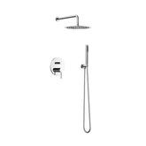 Set de dus incastrat ST2030, 7 in 1, para de dus fixa si mobila, comutator, Culoare Argintiu Cromat-Diplon