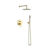 Set de dus incastrat ST2030GL, 7 in 1, para de dus fixa si mobila, comutator, Culoare auriu-Diplon