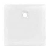 Cadita de Dus Iva 90x90cm, Compozit, Alba, Model Slim