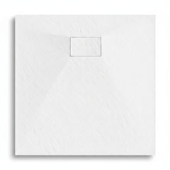 Cadita de Dus SMC Patrata 80x80cm, Alb, Sifon Inclus, Mexen