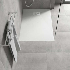 Cadita de Dus SMC 80x120cm, Alb, Sifon Inclus, Mexen