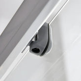 Usa De Dus Art 120-140cm Outlet, Latime Ajustabila, Sticla Securizata 6mm, Profil Aluminiu Cromat-Diplon