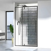 Usa De Dus Oto 120cm, Sticla Securizata 6mm, Profil Aluminiu Negru, Usa Batanta-Diplon