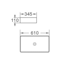 Lavoar pe Blat, Chiuveta Baie Diplon WB6422, Portelan, Alb-Diplon