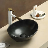 Lavoar pe Blat Lima 40.5x33cm, Negru, Portelan