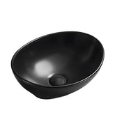 Lavoar pe Blat Lima 40.5x33cm, Negru, Portelan