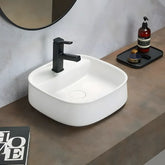 Chiuveta Baie pe Blat Kan 41.9x41.9cm, Alb, Ceramica