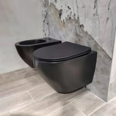 Vas WC Suspendat WS6405MB, Culoare Negru, Material Portelan