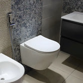 Vas WC Suspendat WS6405, Culoare Alb, Material Portelan