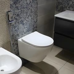 Vas WC Suspendat WS6405, Culoare Alb, Material Portelan