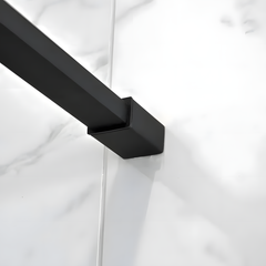 Paravan dus tip walk in BP6612 70*195cm, Diplon, Sticla securizata neagra 8 mm, Profil Aluminiu Negru
