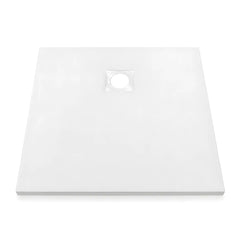 Cadita de Dus Iva 90x90cm, Compozit, Alba, Model Slim