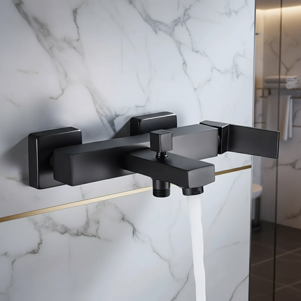 Baterie cada ST2531BL, Monocomanda, Culoare Negru Mat, Cartus Ceramic