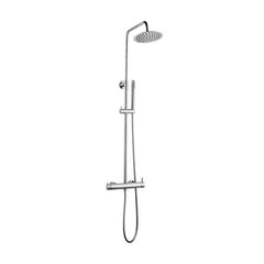 Coloana de dus cu baterie BGQ4901, Culoare Argintiu Cromat, comutator, Para fixa si mobila