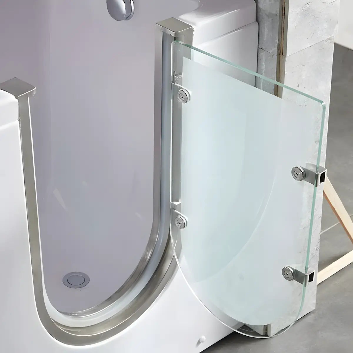 Cada Pentru Varstnici si Persoane cu Dizabilitati Diana 135x73x94cm, Acril, Usa De Acces
