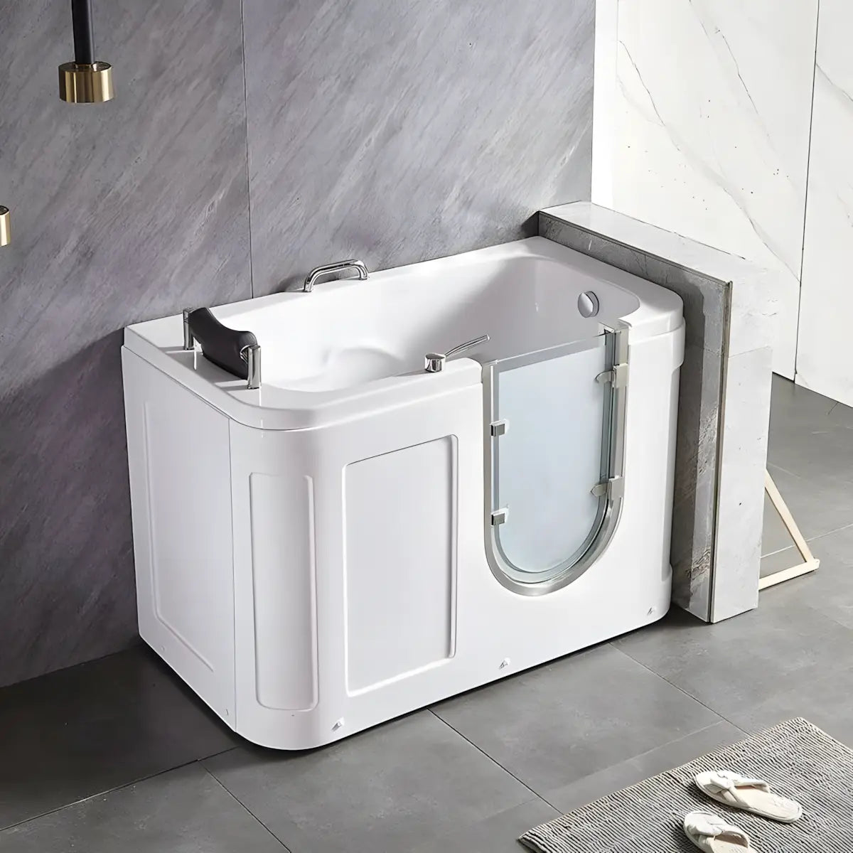 Cada Pentru Varstnici si Persoane cu Dizabilitati Diana 135x73x94cm, Acril, Usa De Acces