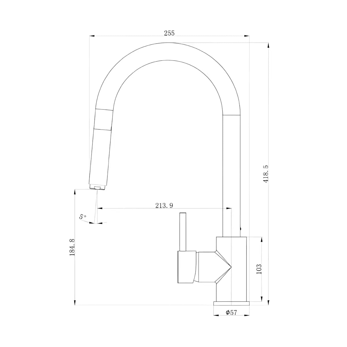 Baterie bucatarie ST2557, Pipa Pivotanta, Monocomanda, Material Alama, Finisaj Cromat, Outlet-Diplon