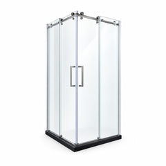 Cabina De Dus Gal 90x90cm, Sticla Securizata 8mm, Profil Aluminiu Cromat, Usi Culisante