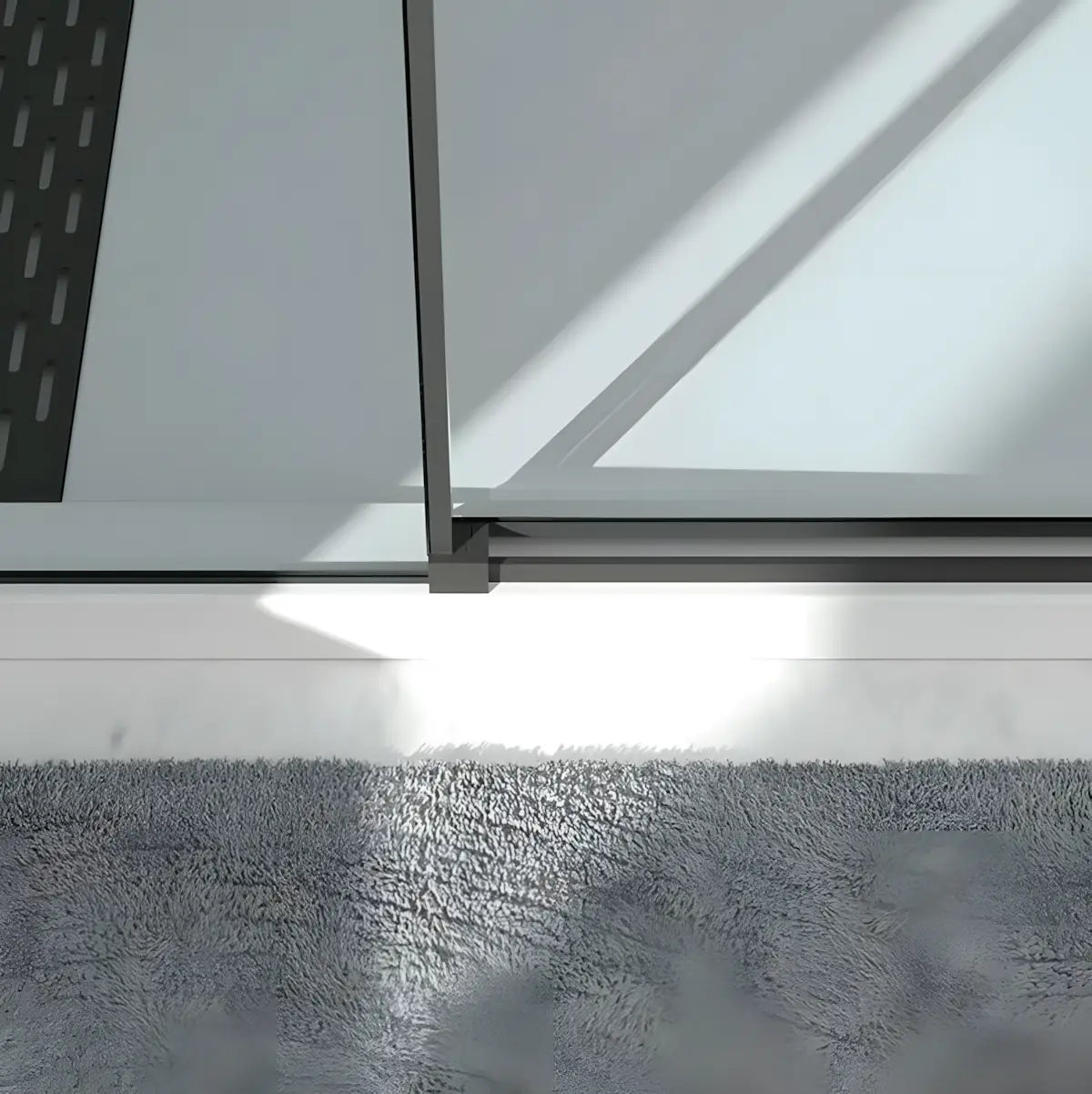 Cabina De Dus Oto 80*120cm Outlet, Sticla Securizata 6mm, Profil Aluminiu Negru, Usa Culisanta-Diplon