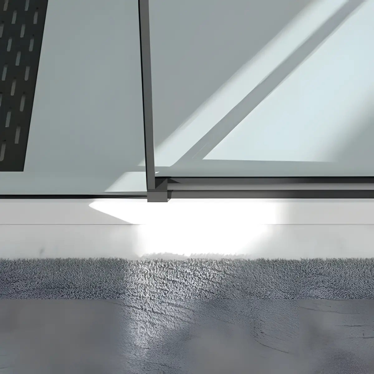 Cabina De Dus Oto 80x120cm, Sticla Securizata Gri 6mm, Profil Aluminiu Negru, Usa Culisanta