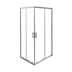 Cabina De Dus Pan 80x100cm Outlet, Sticla Securizata, Profil Aluminiu Cromat, Usi Culisante-Diplon