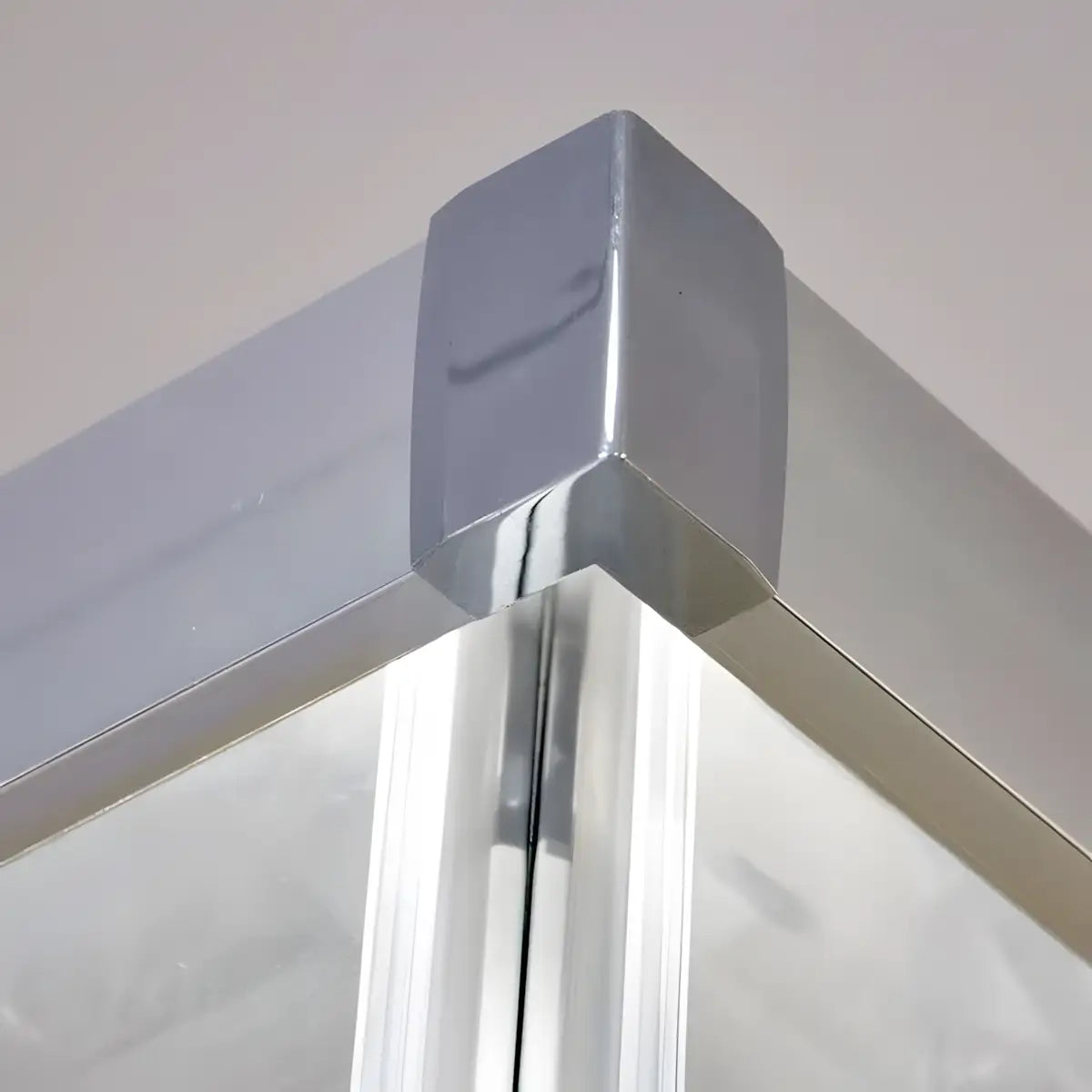 Cabina De Dus Pan 80x100cm Outlet, Sticla Securizata, Profil Aluminiu Cromat, Usi Culisante-Diplon