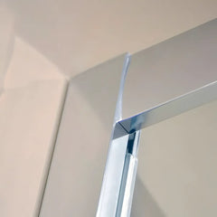 Cabina De Dus Pan 80x100cm, Sticla Securizata Gri, Profil Aluminiu Cromat, Usi Culisante