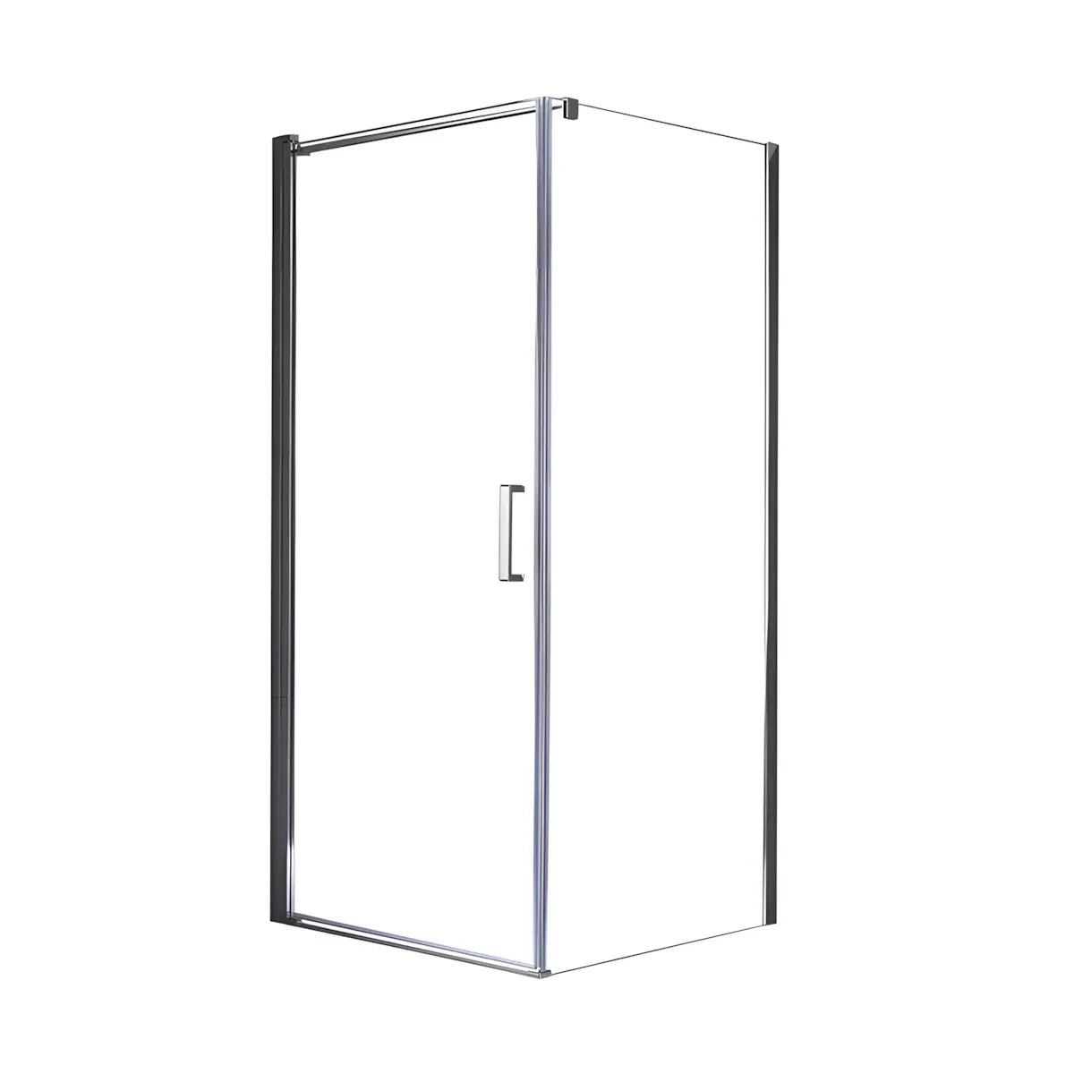 Cabina de Dus BR6601-90*90cm, Sticla Securizata Transparenta 8mm, Profil Aluminiu Cromat-Diplon