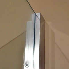Cabina de dus BR5761CA-90, Dimensiune 90X90cm, Sticla Securizata Transparenta, Profil Cromat, Usa Culisanta-Diplon