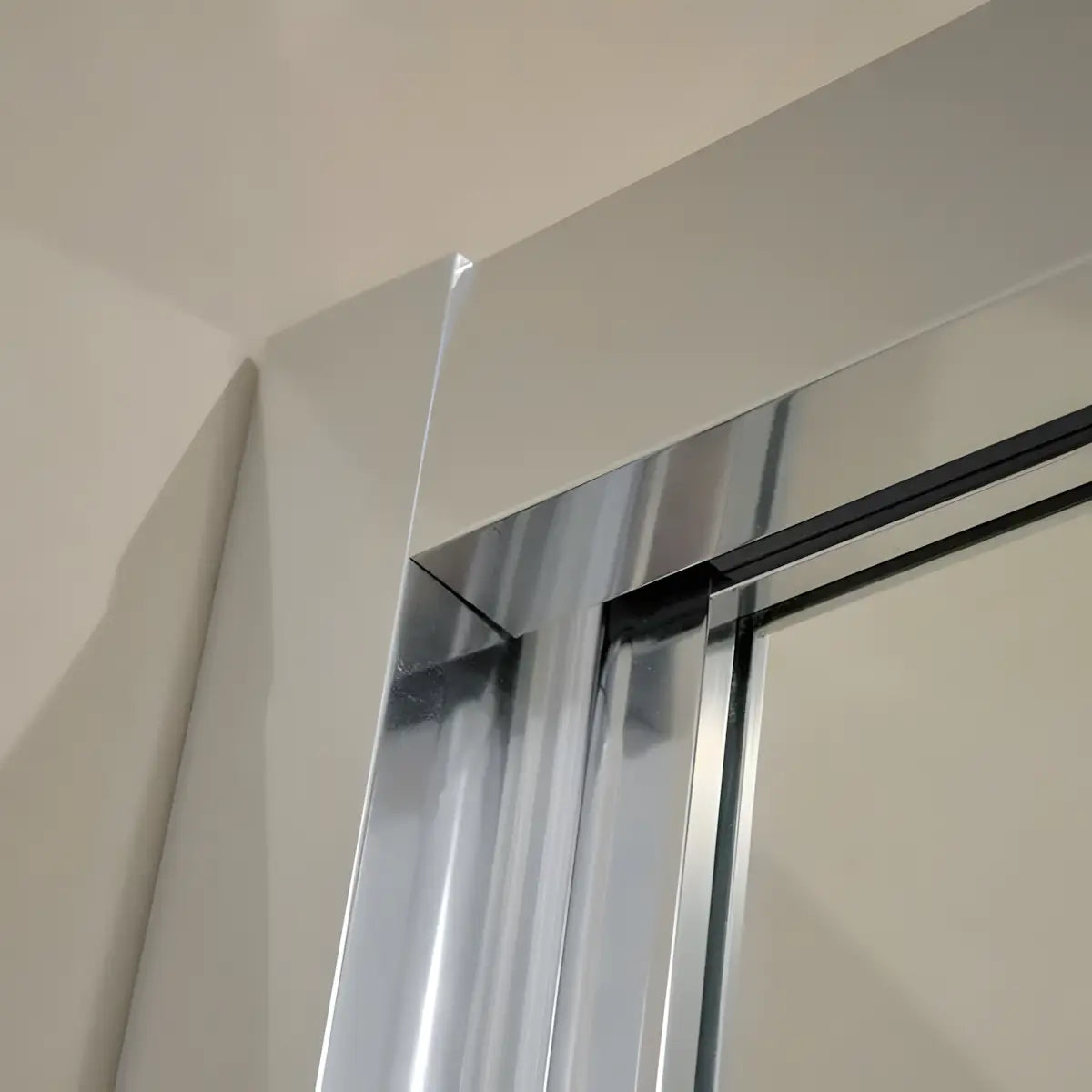 Cabina de dus BR5761CA-90, Dimensiune 90X90cm, Sticla Securizata Transparenta, Profil Cromat, Usa Culisanta-Diplon
