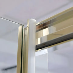Cabina de dus BR5761CA-90, Dimensiune 90X90cm, Sticla Securizata Transparenta, Profil Cromat, Usa Culisanta-Diplon