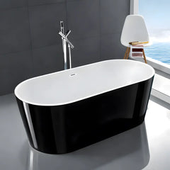 Cada Freestanding Nora 169x81cm, Acril Premium, Finisaj Negru