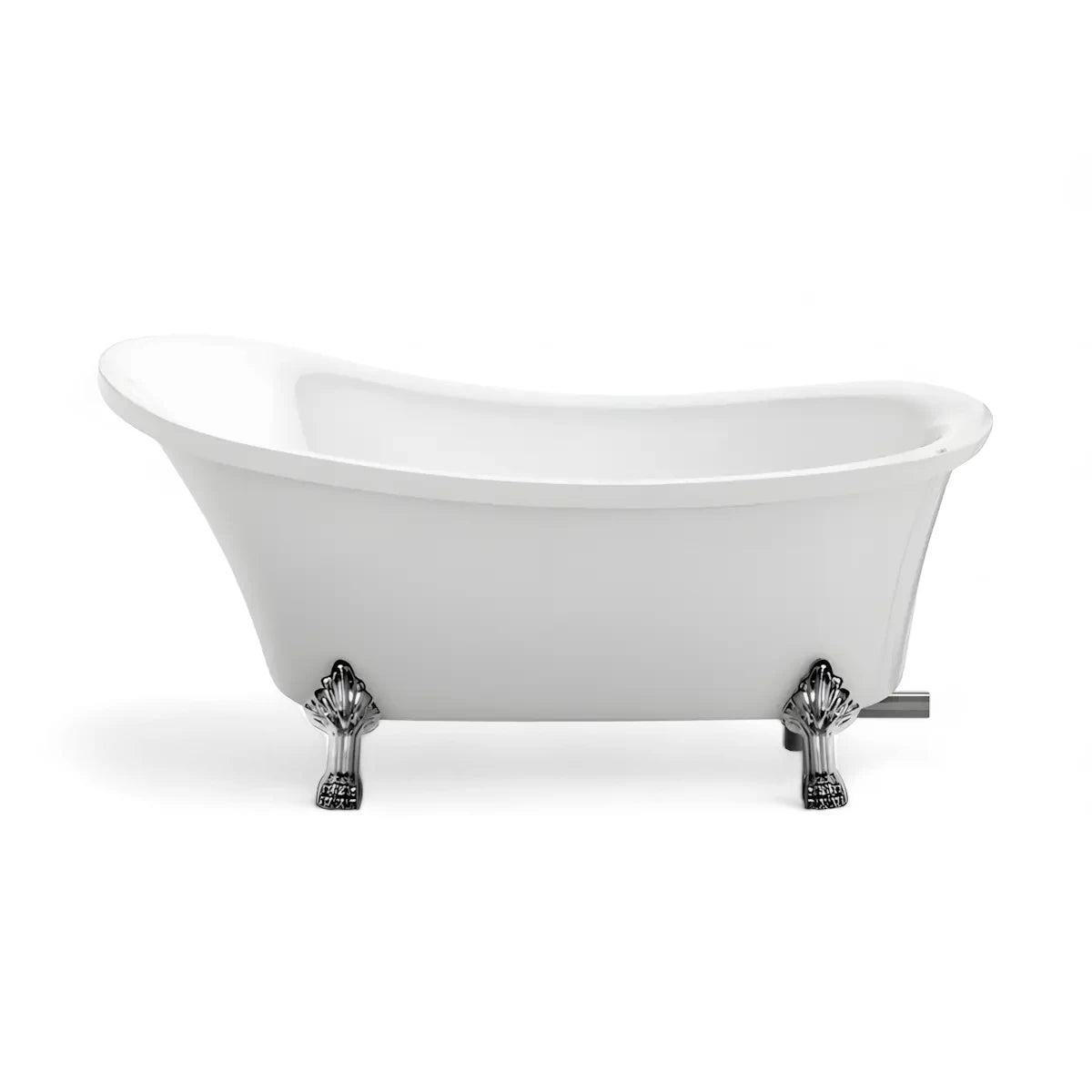 Cada Baie Freestanding Retro Klara 163x72cm, Acril, Finisaj Alb-Diplon