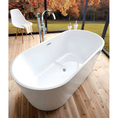 Cada Freestanding Nora 170x75cm, Acril Premium, Finisaj Alb, Outlet-Diplon