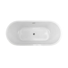 Cada Freestanding Nora 170x75cm, Acril Premium, Finisaj Alb, Outlet-Diplon
