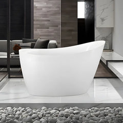 Cada Freestanding Sara 130x70cm, Acril, Alb-Diplon