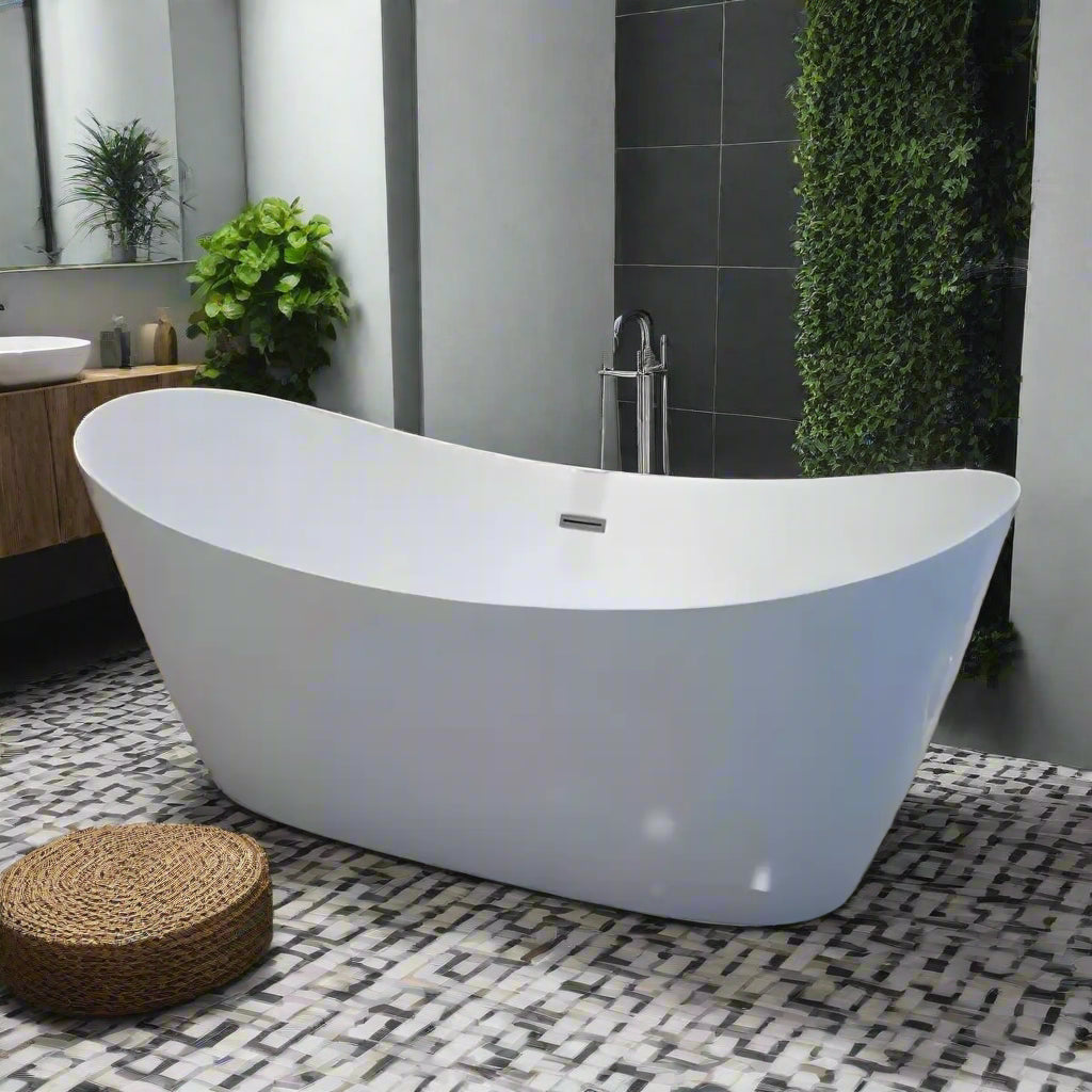 Cada Freestanding Tina 170x79cm, Acril, Finisaj Alb-Diplon