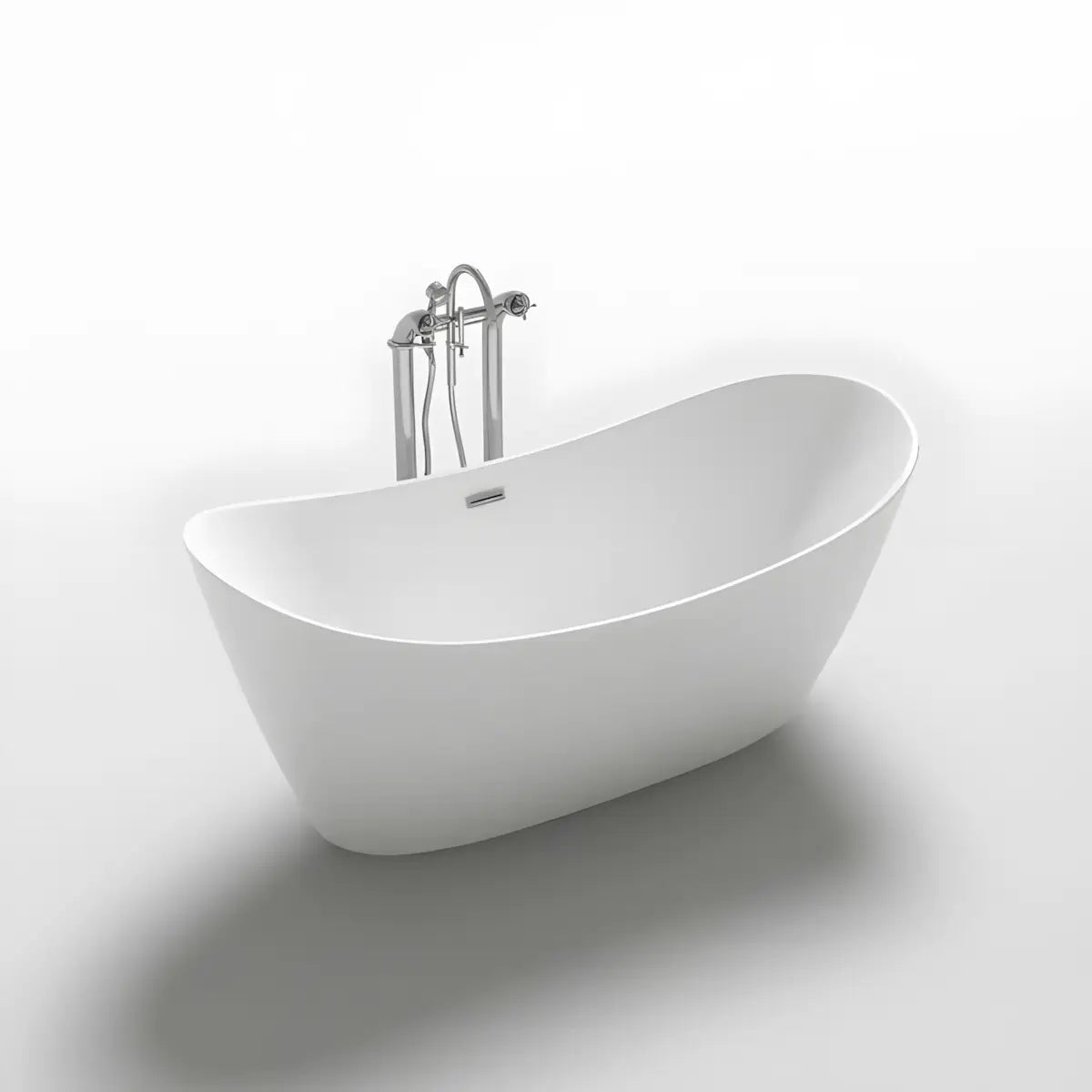 Cada Freestanding Tina 170x79cm, Acril, Finisaj Alb-Diplon