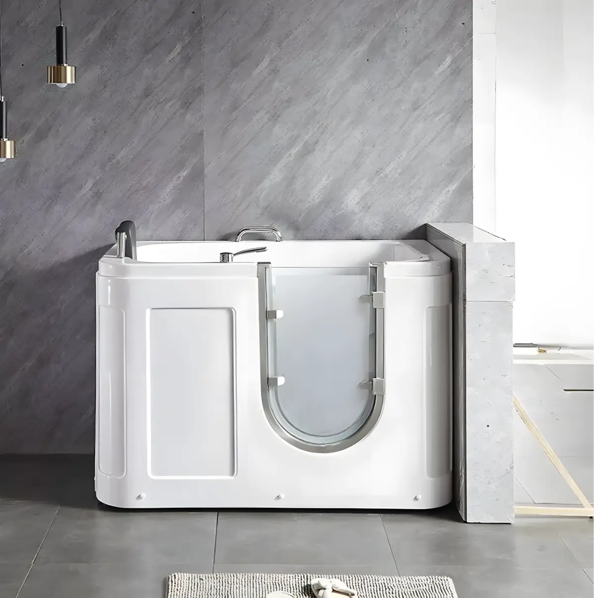 Cada Pentru Varstnici si Persoane cu Dizabilitati Diana 135x73x94cm, Acril, Usa De Acces-Diplon