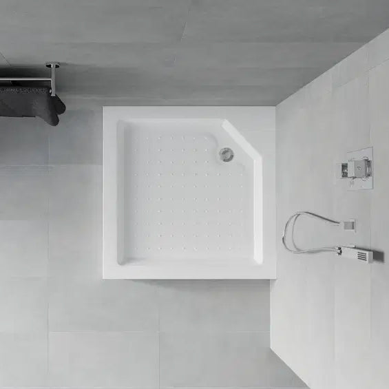 Cadita de Dus Patrata 90×90cm, Acril, Sifon Inclus, Mexen Rio-Diplon