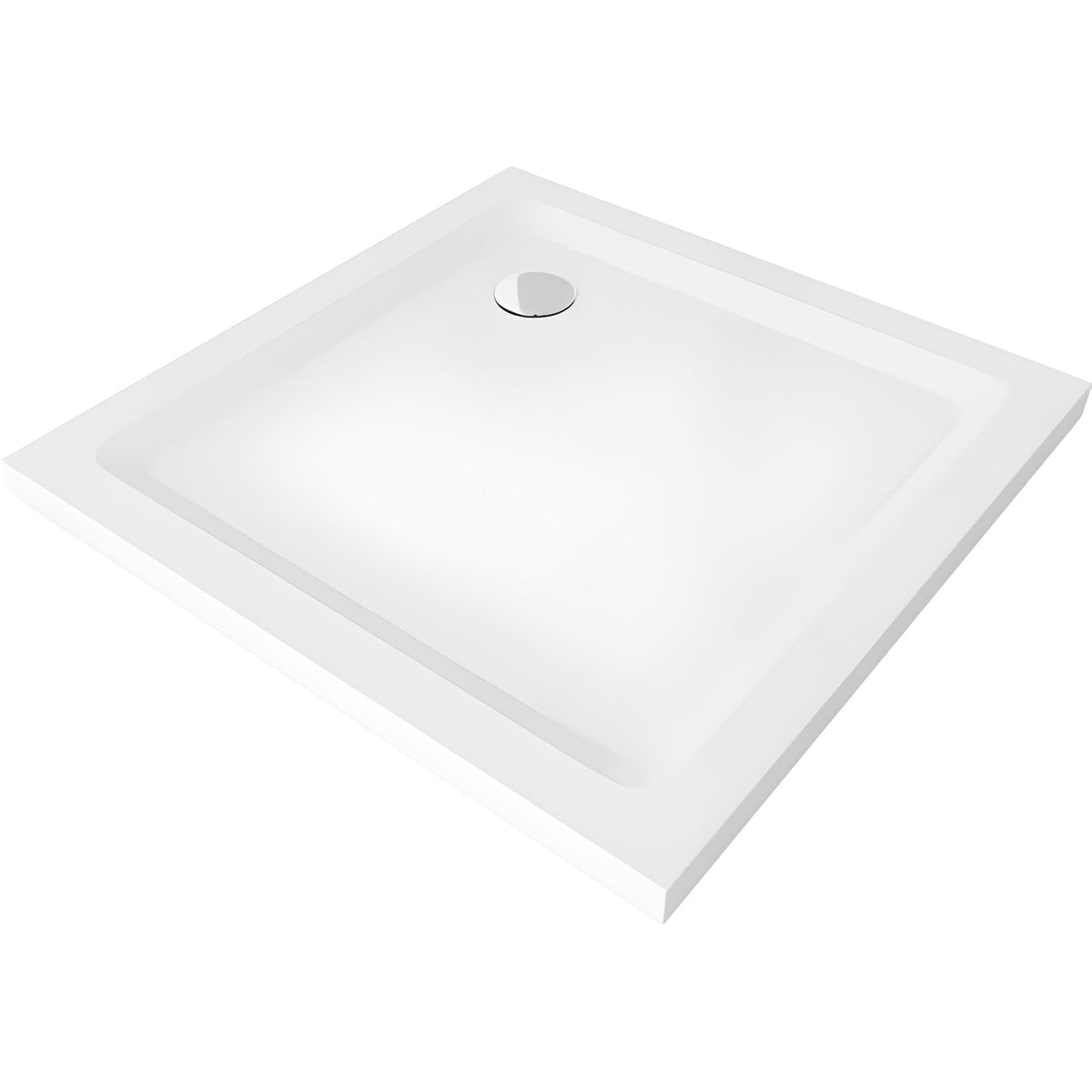 Cadita de Dus Slim 90×90cm, Acril, Sifon Inclus, Mexen Flat-Diplon
