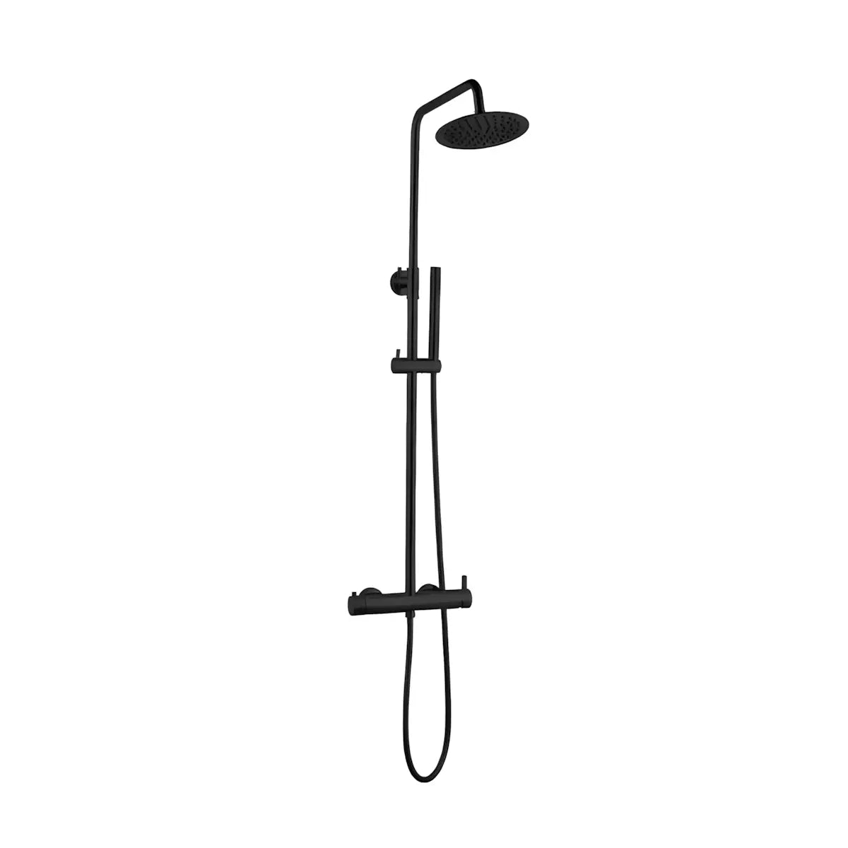 Coloana de dus cu baterie BGQ4901BL, Culoare negru, comutator, Para fixa si mobila-Diplon
