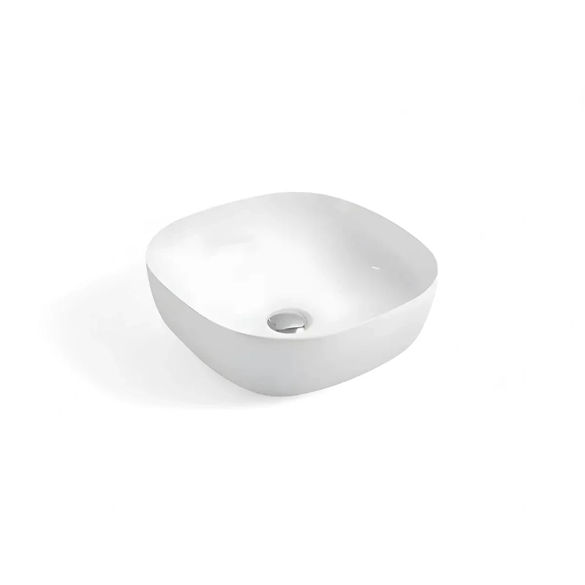 Lavoar Baie Pe Blat Galvej 42.5x42.5cm, Alb, Portelan, Outlet-Diplon