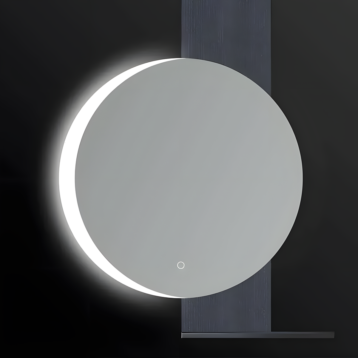 Oglinda Baie Led J1575 R70cm cu Raft Integrat-Diplon
