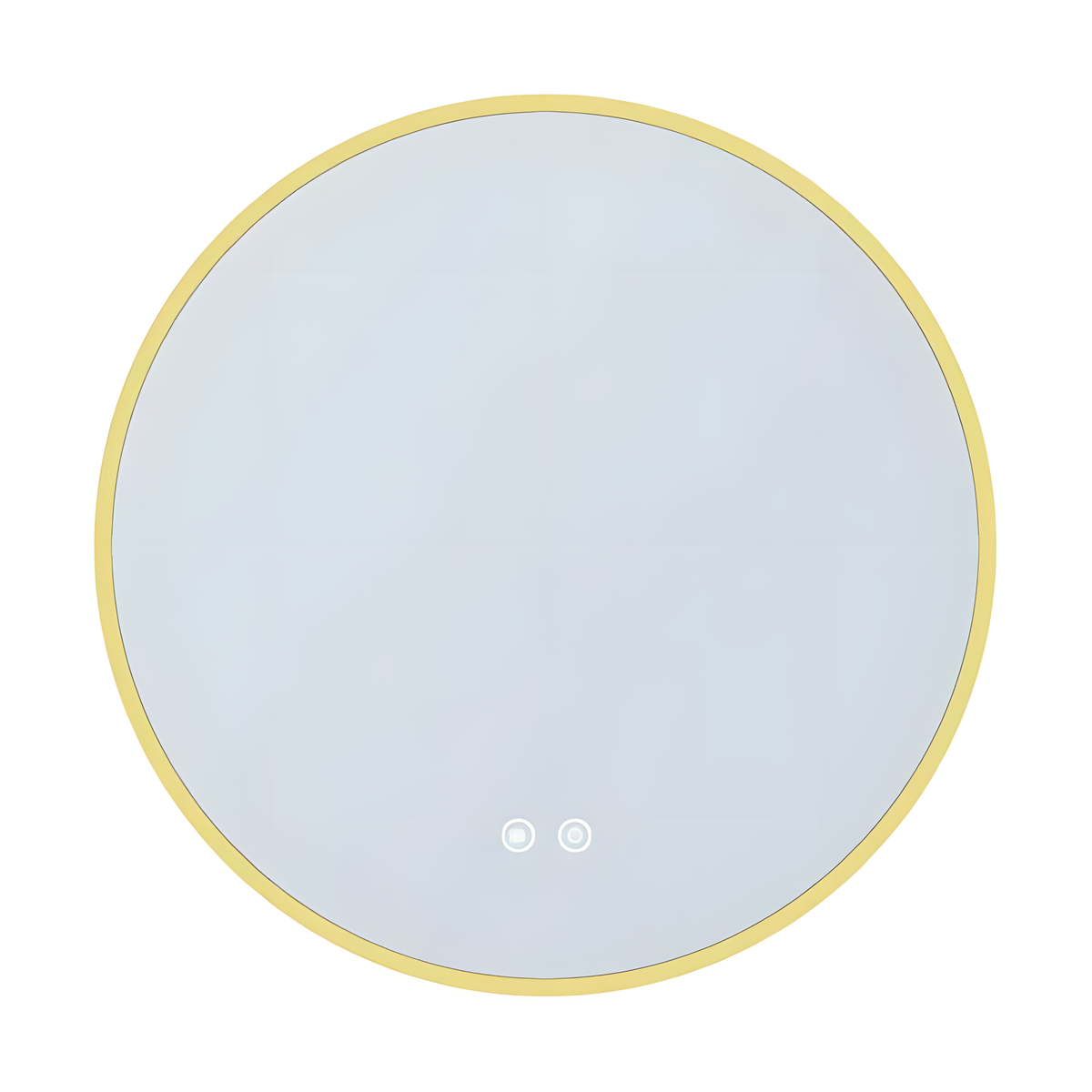 Oglinda Baie Led Magnolia R80cm, Auriu, Functie Dezaburire, Outlet-Diplon