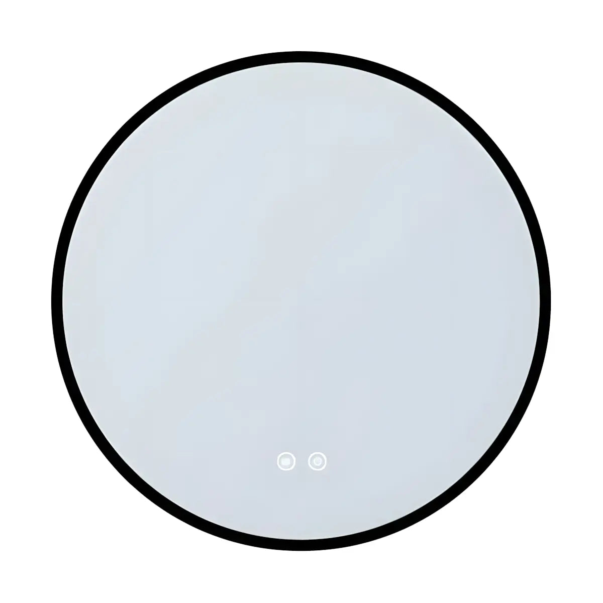 Oglinda Baie Led Magnolia R90cm, Negru Mat, Functie Dezaburire-Diplon