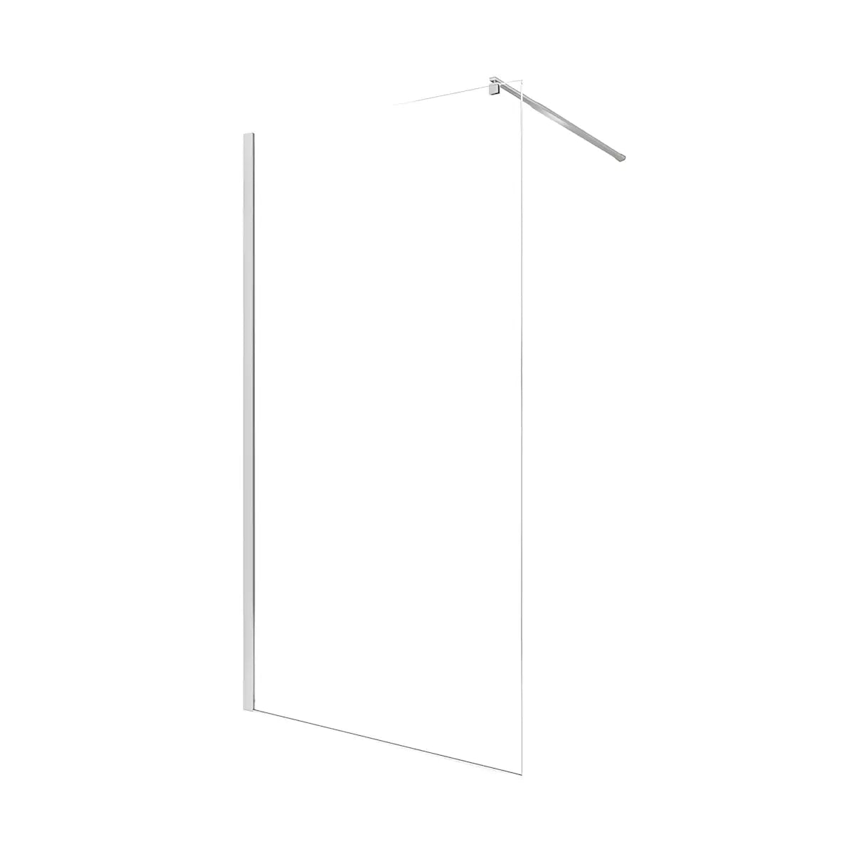 Paravan Dus Walk-In Una 100x195cm Outlet, Sticla Securizata 8mm, Profil Aluminiu Cromat-Diplon